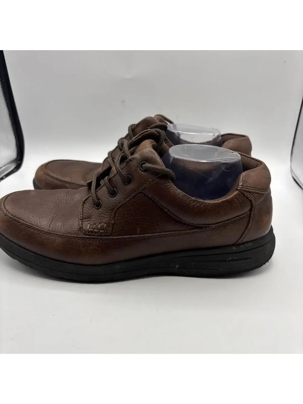 Nunn Bush Shoes  Men 12 M Brown Leather Comfort Gel Walking Lace Lightweight